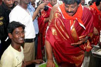 Ram Charan Upasana at Tirumala Photos